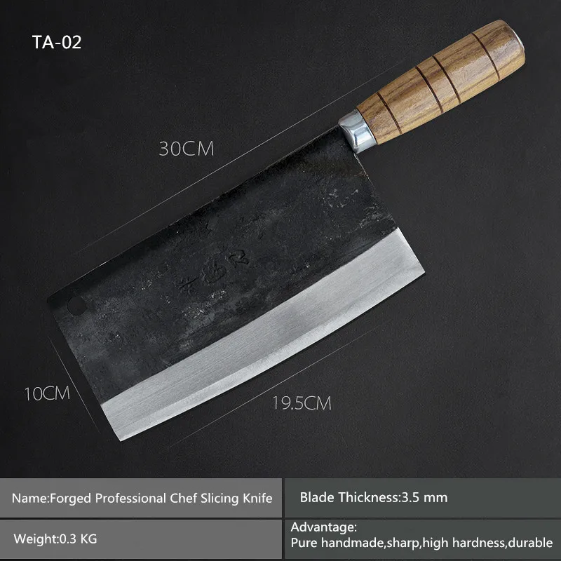 Deng Ножи ручной работы профессиональный нож шеф-повара кухонный ломтик мясо овощи Многофункциональные ножи кованые ножи