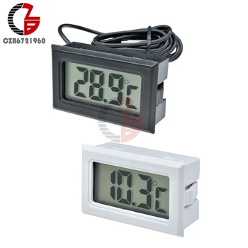 

1/3/5M Sensor Probe Mini Car Fridge LCD Digital Thermometer Refrigerator Freezer Aquarium Thermal Temperature Detector Monitor