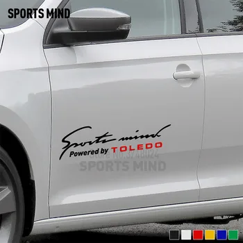 

2 Pieces Sports Mind Car-Styling Automobiles Vinyl Car Sticker Decal For SEAT Toledo FR Sport All Car Exterior Accessories