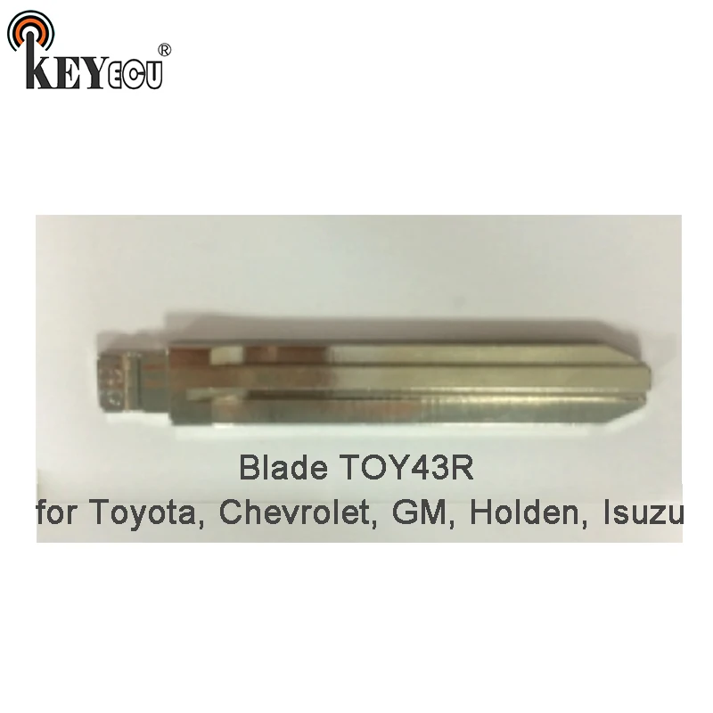 KEYECU 10x KEYDIY Универсальные пульты флип ключ лезвие TOY43R для Toyota Chevrolet G * M Holden Isuzu|Ключ