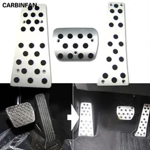 На Алюминий ног топлива педаль тормоза накладка 3 шт \ Набор наклеек для Mazda CX-5 CX5 2012 2013