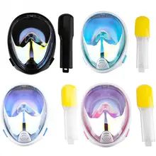 Подводная маска для подводного плавания, анти-туман, комплект для подводного плавания для взрослых и детей