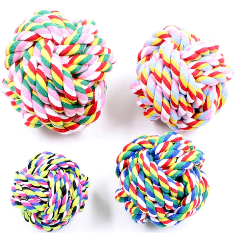 

Dog Catch Chewing Toy Sisal Rope Weave Knot Ball Pet Toy Puppy Teaser Play Interactive Rattle Molar Cleaning Teeth Training Toys