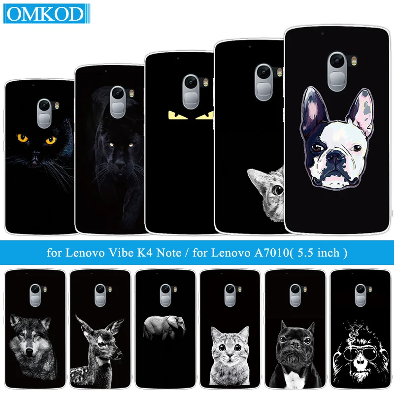 

Phone Cases for Lenovo Vibe K4 Note A7010 Funda Silicon Soft TPU Gloomy Back Cover Coque Protection for Lenovo Vibe K4 Note