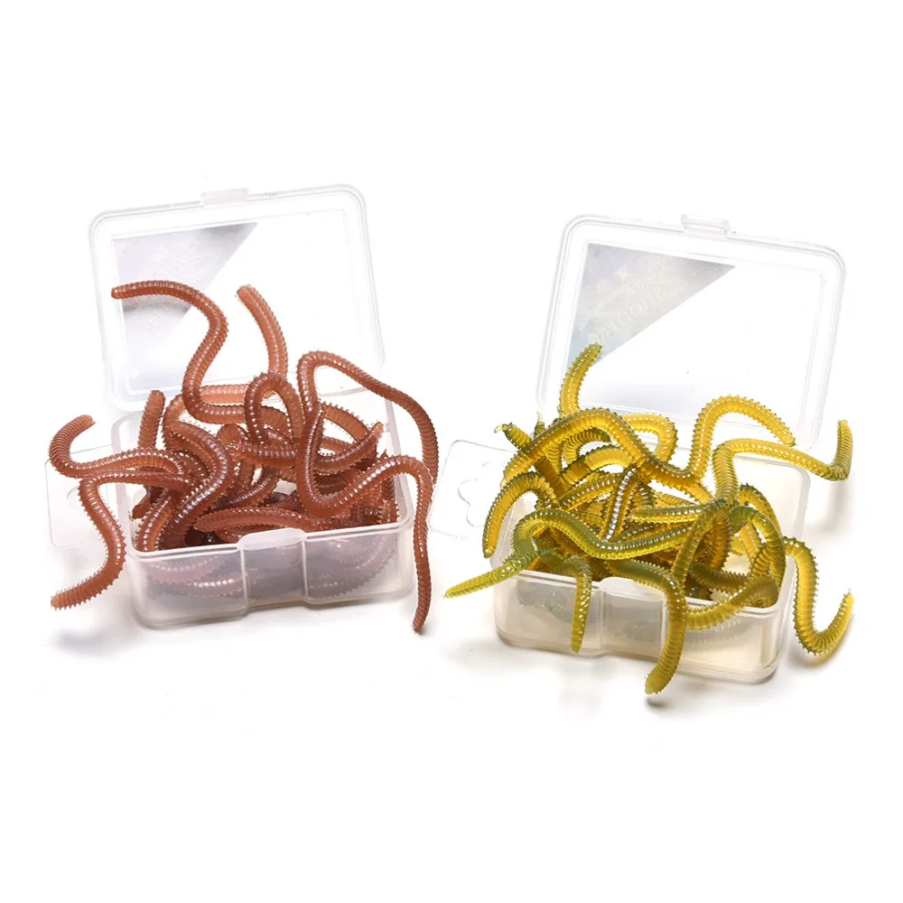 

Hot Sale Tackle Soft Artificial Bait Lifelike Fishy Smell Lures Red Green Sea Worm Worms Simulation Fishing Lure Wholesale