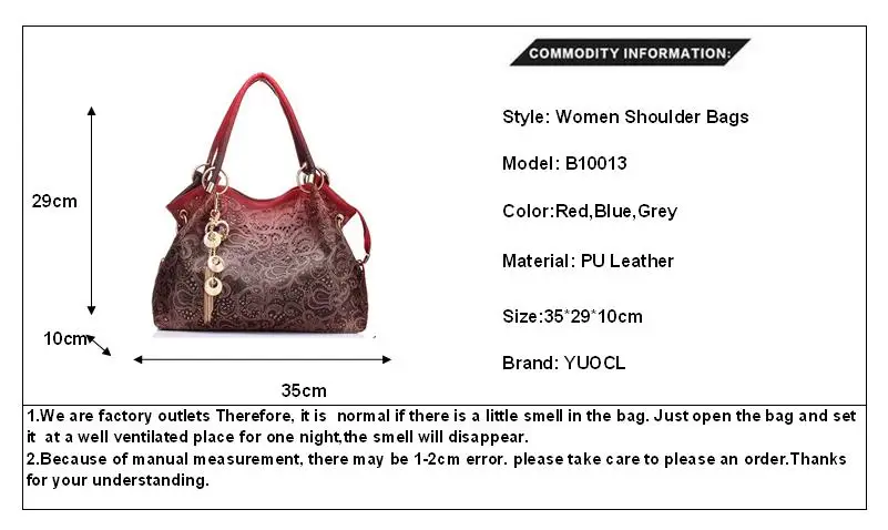 YUOCL выдалбливают большая кожаная сумка 2018 Роскошные для женщин сумки на плечо, модная брендовая Bolsa Feminina