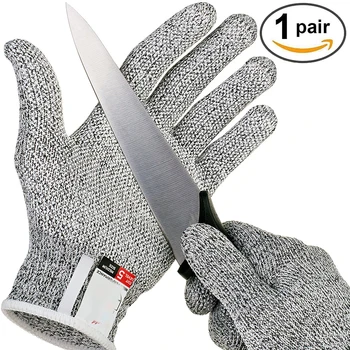 

Anti-cut Gloves Safety Cut Proof Stab Resistant Stainless Steel Wire Metal Mesh Kitchen Butcher Cut-Resistant Safety Gloves