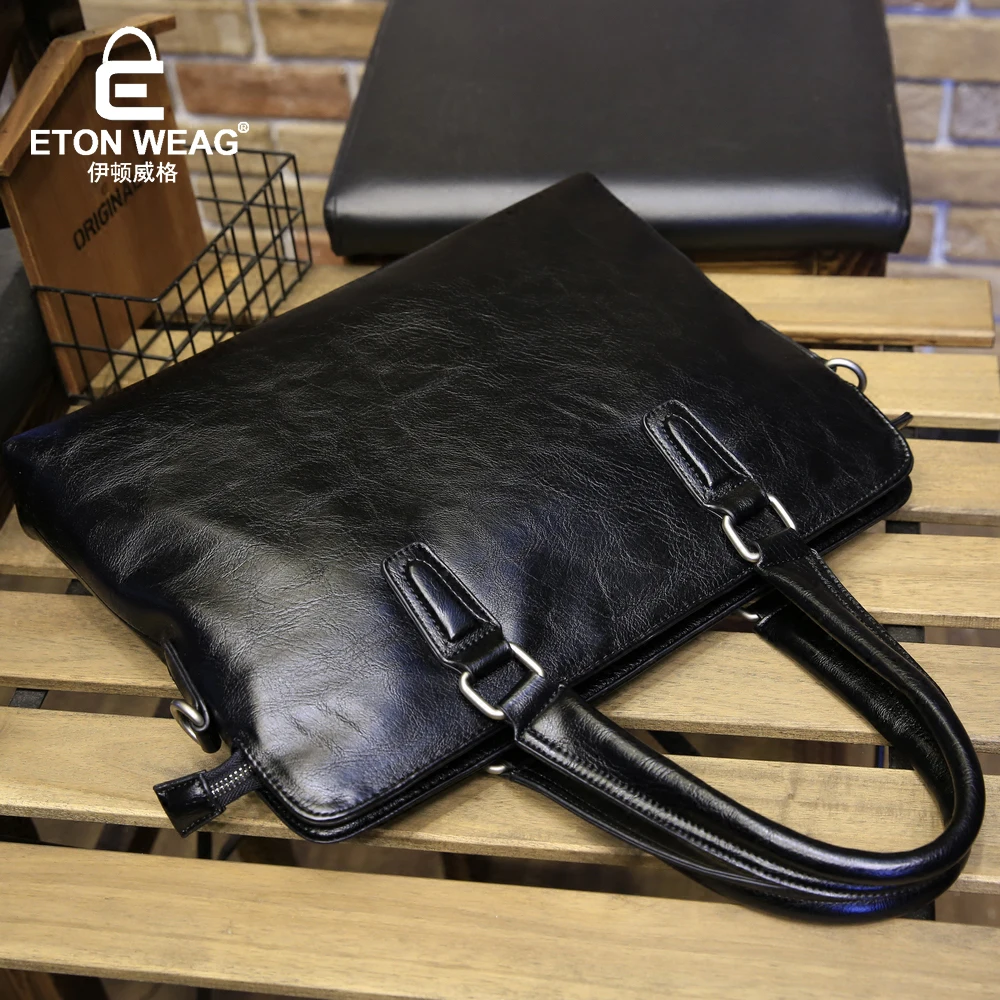 ETONWEAG Brands Italian Leather Crossbody Bags For Men Designer Handbags High Quality Black ...