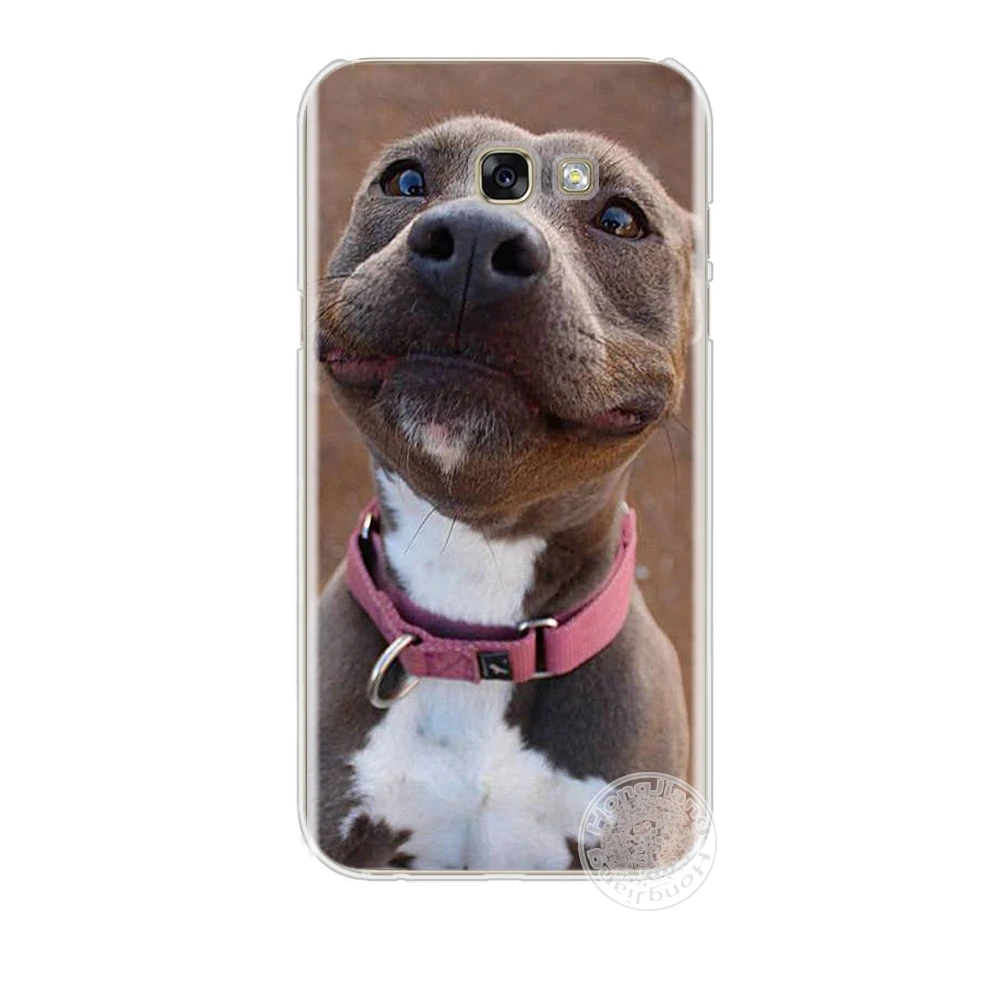 HAMEINUO pitbull dog чехол для сотового телефона Samsung Galaxy A3 A310 A5 A510 A7 A710 A8 A810 A9 2015 2016 2017|cover for