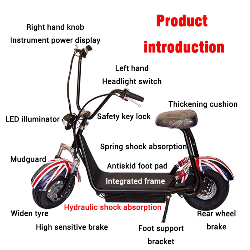 Sale Citycoco Electric Scooter Adult 800W Mini E-Bike Remote Control Intelligent Acceleration City Motor Bicycle 4 Sale Citycoco Electric Scooter Adult 800W Mini E-Bike Remote Control Intelligent Acceleration City Motor Bicycle 4
