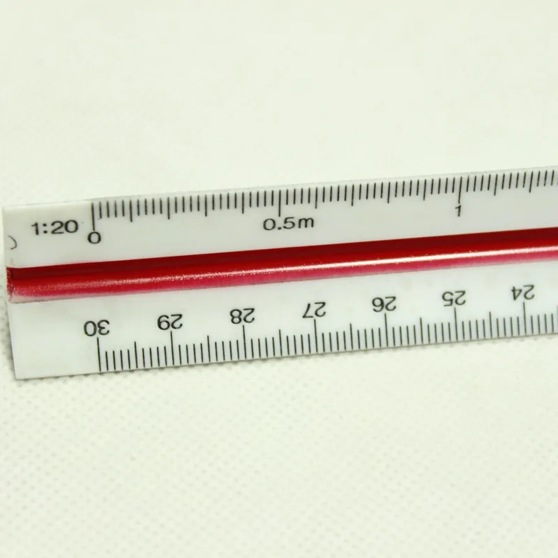Triangular Scale Platic 30cm Ruler Draughtsmens Ruler Scale Rule Office