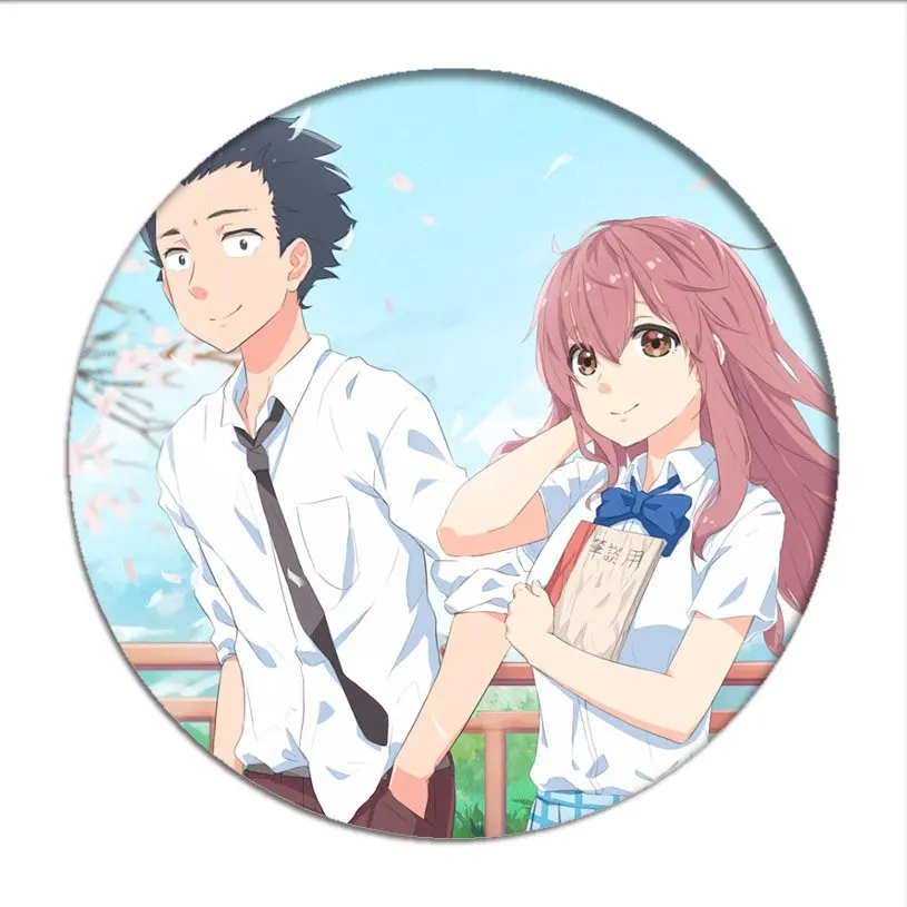 1pcs Koe No Katachi Cosplay Badge ishida shouya Brooch Pins Shouko Nishimiya Collection Badges for Backpacks Clothes pretty woman costume Cosplay Costumes