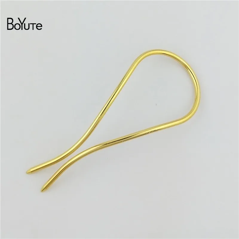 BoYuTe 1 Piece 1003MM Metal Brass Arch Hair Stick Diy Hand Made Hair Jewelry Accessories 7 Colors (11)