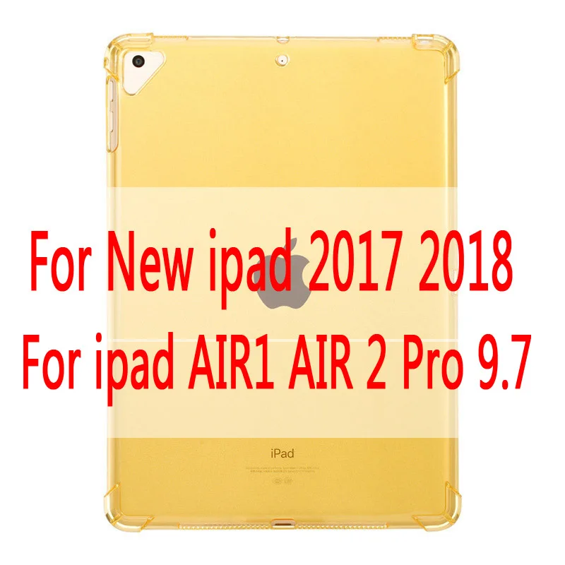 Чехол для нового iPad 9,7 ''прозрачный силиконовый чехол с подушкой безопасности для iPad Air 1 2 Mini 5 4 3 2 чехол для iPad 10,5'' - Цвет: For ipad 9.7 inch