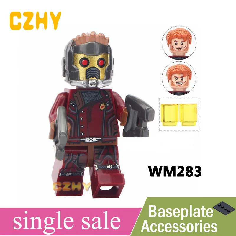 

Building Blocks Single Star-Lord Super Heroes Infinity War Winter Soldier Thor Ant-Man Hawkeye Kids Bricks Toys WM283