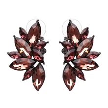 Новые Смешанные Оптовые Модные Винтажные превалирующие дизайнерские стильные Кристальные элегантные индивидуальные модные серьги-гвоздики для женщин Мода 36