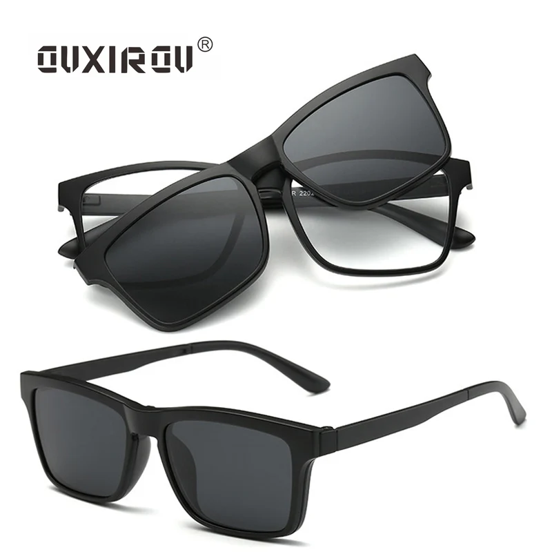 

Fashion Sunglasses Men Women Polarized Magnetic Clip On Glasses Male Driving Spectacle Myopia Eyeglasses Frames Tr90 s2202