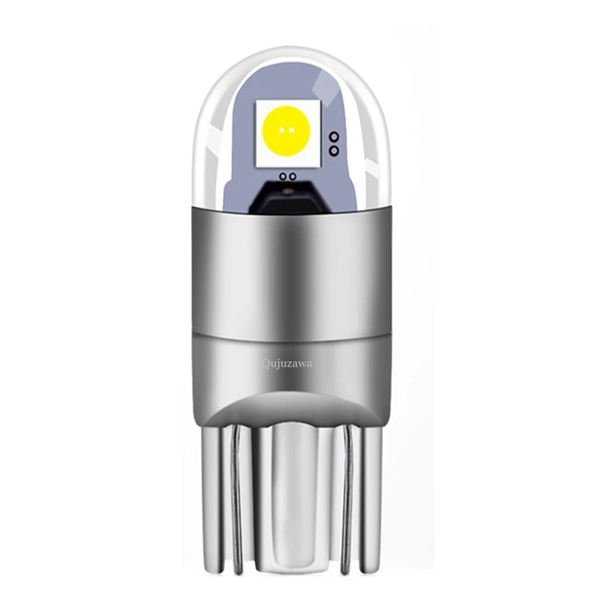 

1PCS Car Styling T10 W5W 2 SMD 3030 LED Auto Lamps 168 501 WY5W 2SMD Parking Fog Bulb Plate Light Auto Univera Cars Signal Light