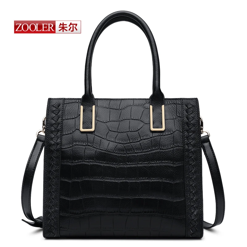 ZOOLER New 2016 Arrival genuine leather handbags woman bags famous brand shoulder bags Alligator fashion bags
