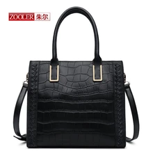 ZOOLER New 2016 Arrival genuine leather handbags woman bags famous brand shoulder bags Alligator fashion bags for ladies#CK-1216