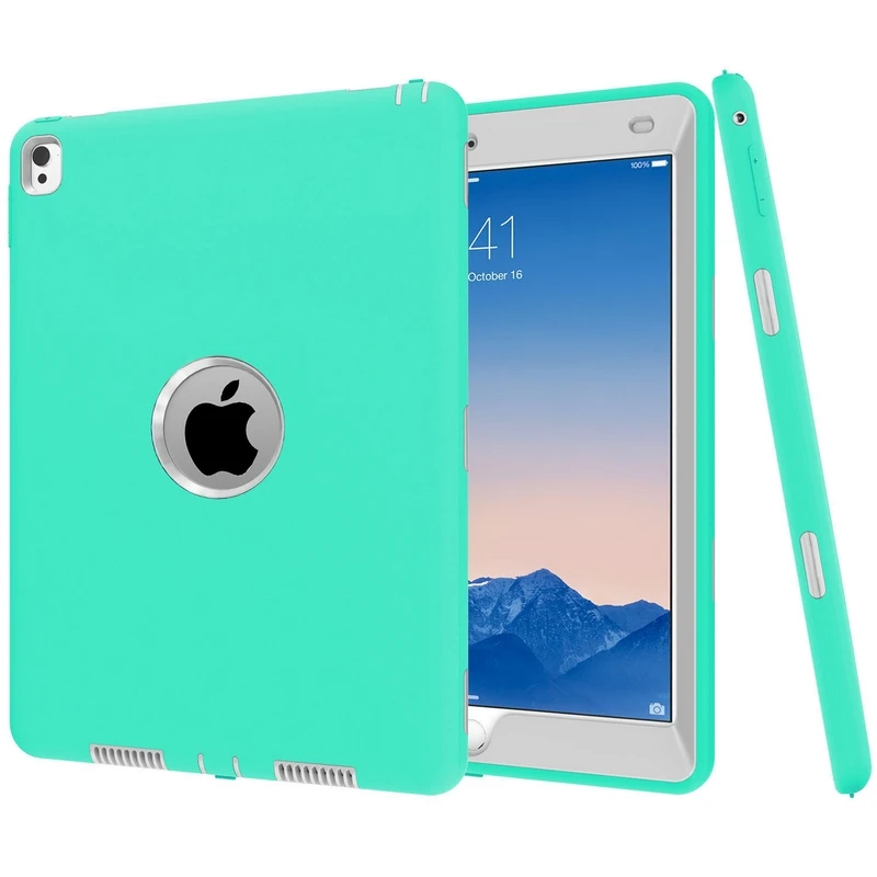 Экстремальный силиконовый чехол для iPad Pro 9,7 дюйма Гибридный трехслойный сверхмощный армированный жесткий чехол для телефона водонепроницаемый корпус для камеры+ подарки