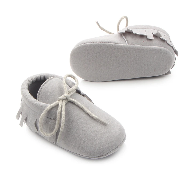 Обувь для малышей с кисточками и сережками; мягкая обувь для новорожденных; обувь из искусственной замши для мальчиков и девочек; Мокасины