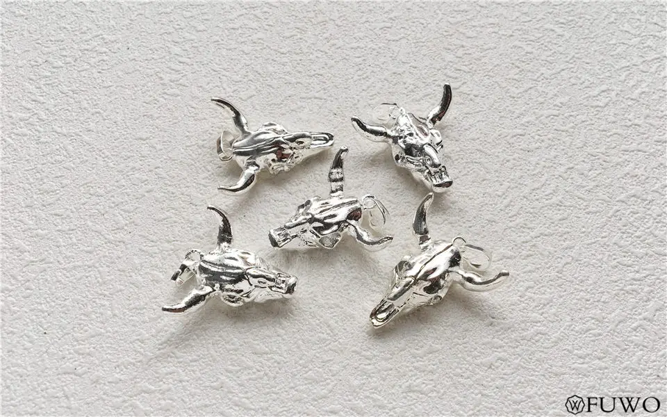 Bull Skull Head Pendant 13