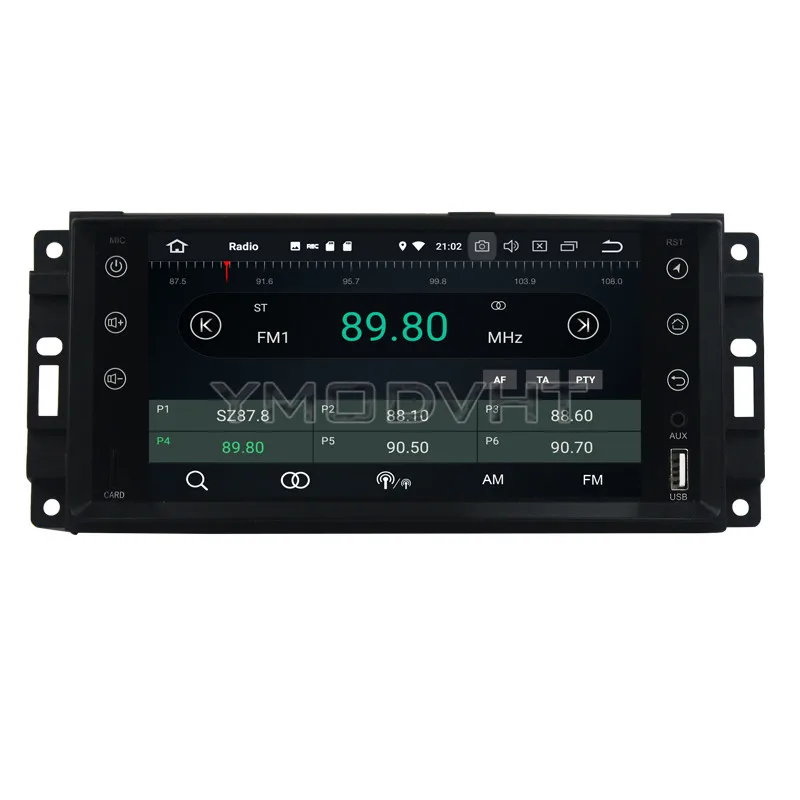 Cheap YMODVHT 7inch Android 8.0 Octa Core PX5 4GB Car DVD Radio Stereo GPS for Jeep Sebring/300C/Grand Cherokee/Wrangler/Journey 2010 5