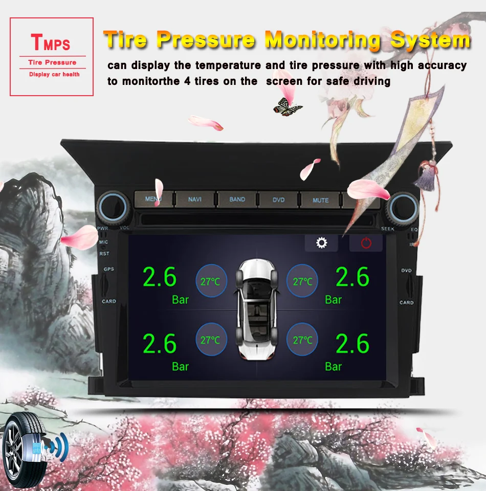 Cheap Android 9.0 Car DVD Player For Honda Pilot 2009 2010 2011 2012 2013 Auto Radio Stereo GPS Glonass Navigation Audio Video DAB 4G 14