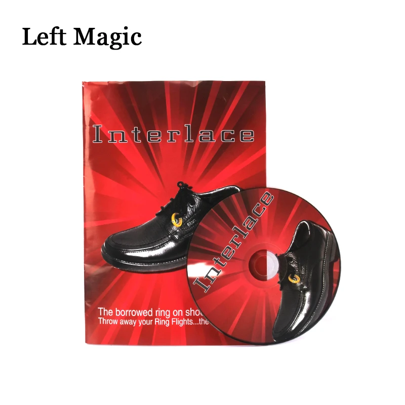 

Interlace By Richard Sanders (DVD+Gimmick) Magic Tricks Ring Into Shoes Magic Props Close Up Magic Tool Magician Accessories