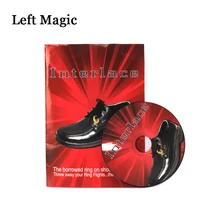 Interlace By Richard Sanders (DVD+Gimmick) Magic Tricks Ring Into Shoes Magic Props Close Up Magic Tool Magician Accessories aiden by ryuhei nakamura magic tricks