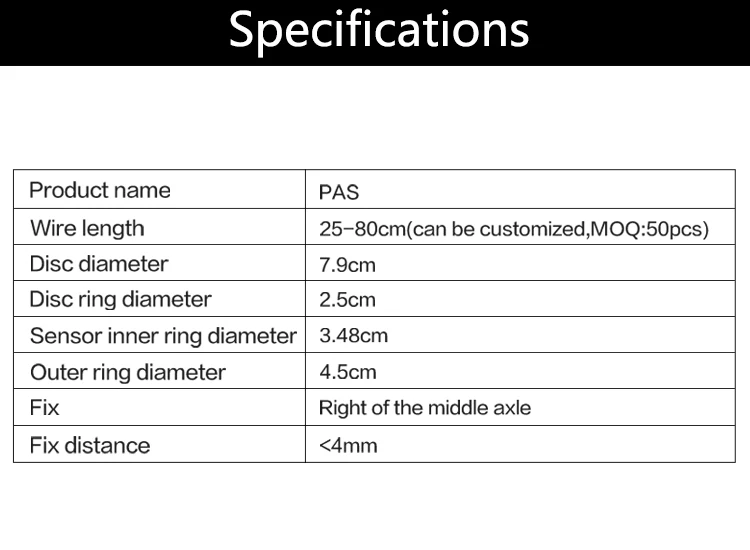 Discount JS PAS System Pedal Assist Sensor  Electric Bicycle E Bike Speed Assistant Sensor Ebike Conversion Kit Parts Accessories MTB 2