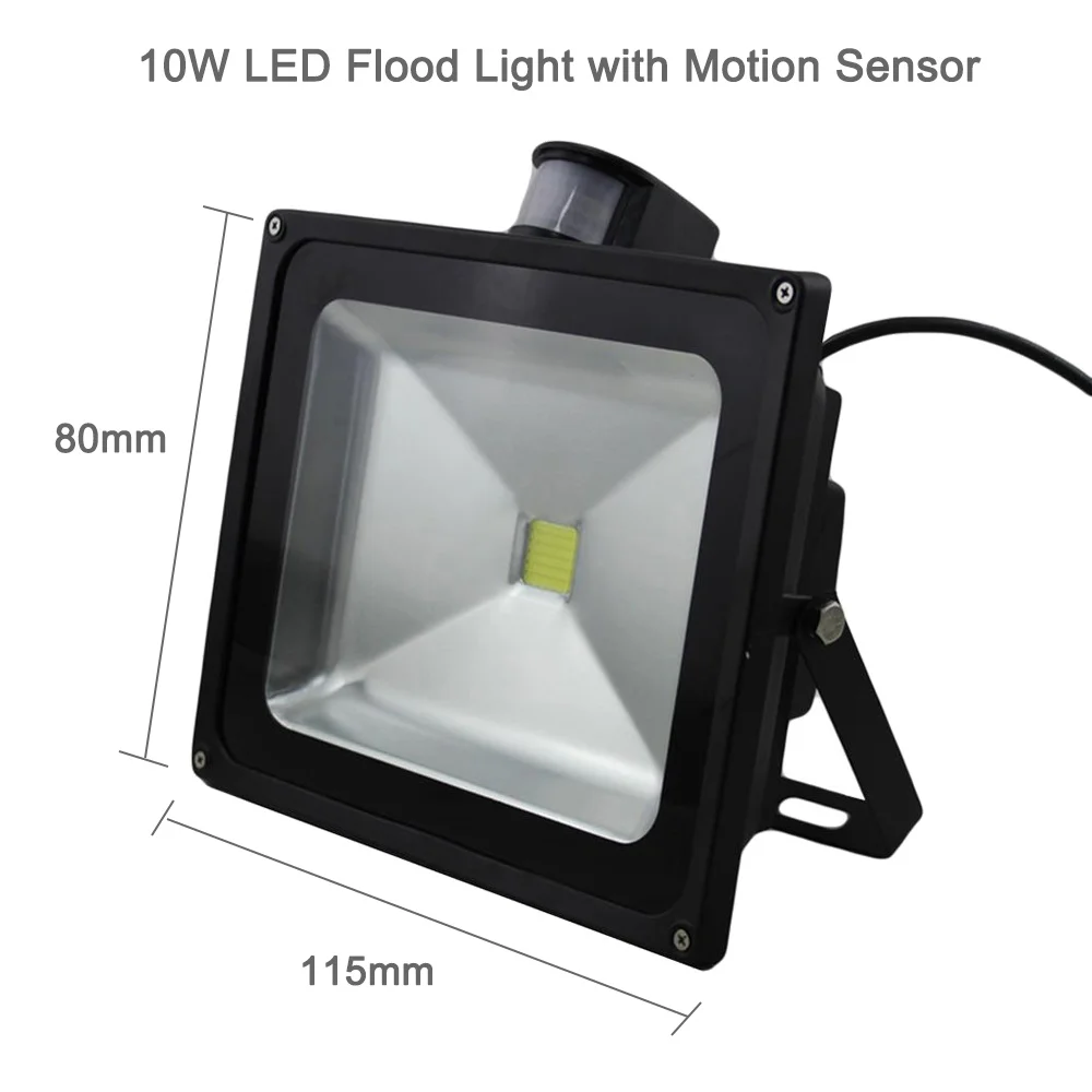 colored flood lights LED Flood Light Outdoor PIR 10W 20W 30W 50W 110V 220V LED Floodlight Spotlight Motion Sensor Reflector IP65 Waterproof Wall Lamp 100 watt led flood light Floodlights