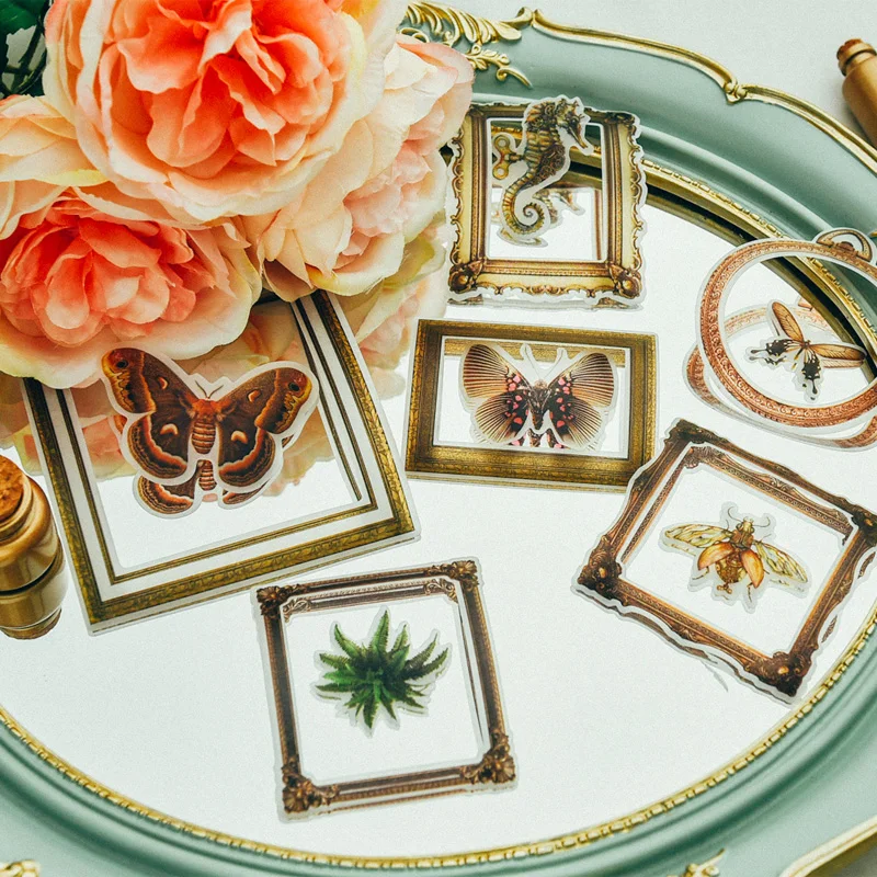 

30pcs Vintage butterfly Vellum Paper Stickers for Scrapbooking Happy Planner/Card Making/Journaling Project