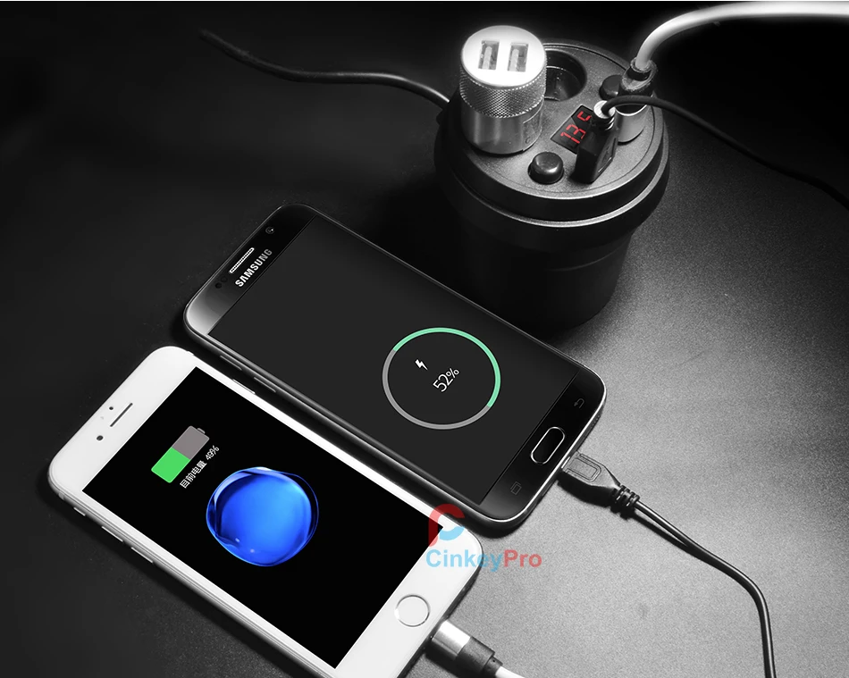 cup car charger 12
