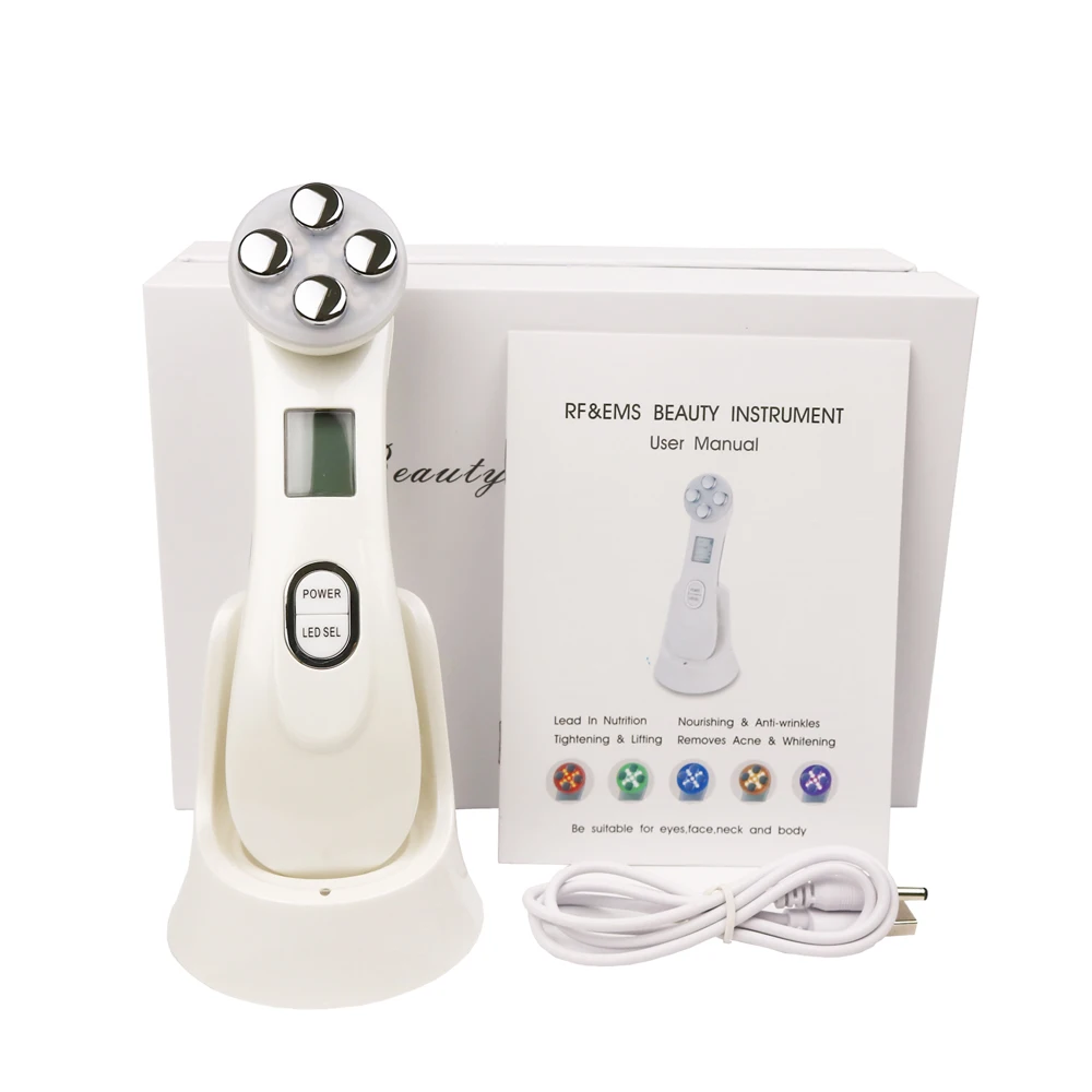 

Face Beauty Pen Facial Mesotherapy Electroporation RF Radio Frequency LED Photon Face Lifting Tighten Wrinkle Removal Skin Care