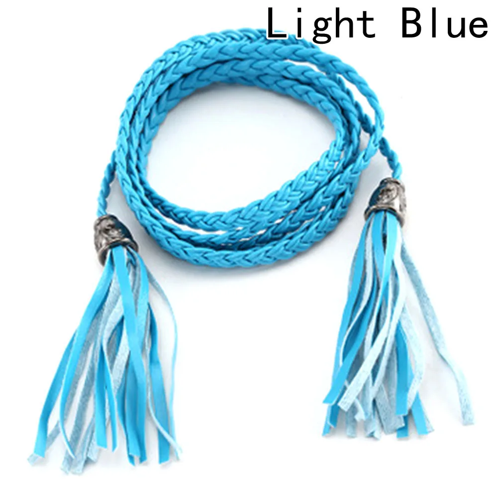 New Fashion Leather Tassel Waist Belt For Female Women's 120 130 Cm