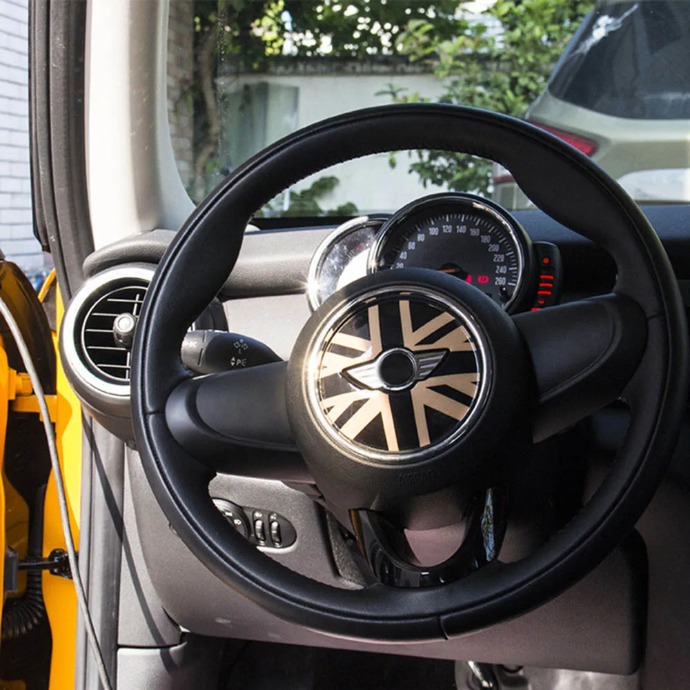 Переводная наклейка Юнион Джек центр рулевого колеса декоративная для BMW MINI Cooper