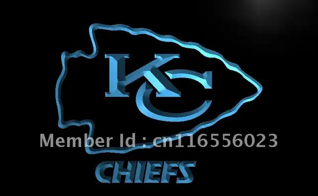 ld046 kansas city chiefs espn bar led neon light sign home decor