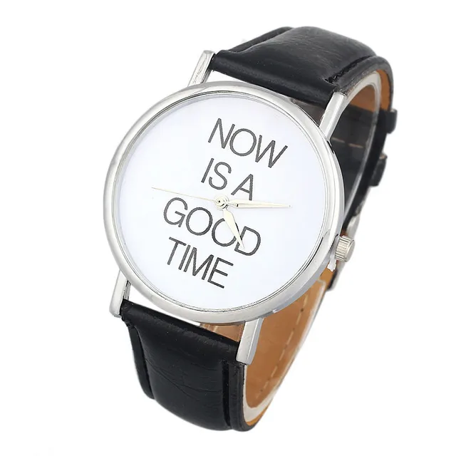 relojes hombre 2018 NOW IS A GOOD TIME Pattern Women Men Leather Band Analog Qua relojes hombre 2018 NOW IS A GOOD TIME Pattern Women Men Leather Band Analog Qua