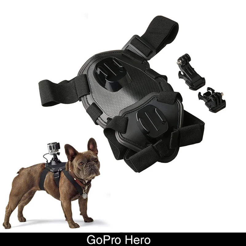 GoPro Dog Harness Sport Camera Elastic Band Back Chest Strap Belt for