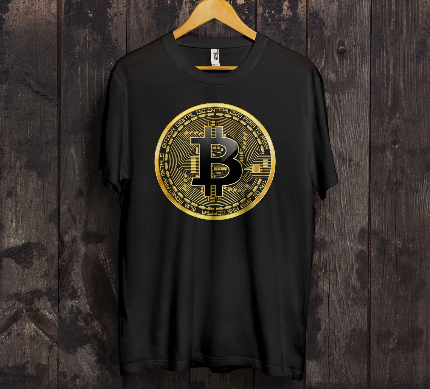 Bitcoin Logo T Shirt Satoshi Nakamoto Mining Cryptocurrency Money Future Miner,Fashion Style Men Tee,100% Cotton Classic tee