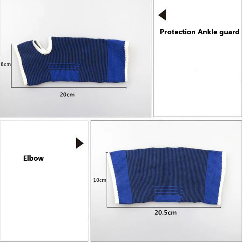 2 шт. эластичный спортивный Защитный Браслет налокотники наколенники фитнес тренажерный зал Браслет рукав эластичный бандажный коврик лодыжки бандаж поддерживающая лента