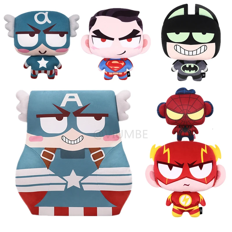 Скидка Marvel мультфильм автомобиль подголовники подушка для шеи мстители капитан Бэтмен пены памяти милые сиденья поясничная поддержка для талии п...