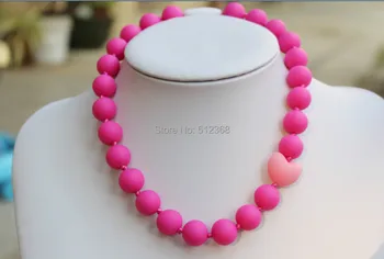 

Charlie's Chews Silicone Teething/Sensory Necklace Beautiful design Necklace Sassy Baby Beads Mommy and Baby Chew Teething