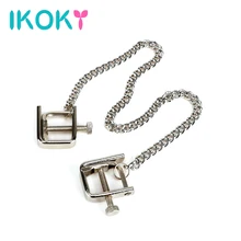 IKOKY Металлической Цепью Зажимы Для Сосков Эротические SM Игрушки Для Взрослых Игры Клипы Груди Сосков Стимулятор Нержавеющей Стали Секс-Игрушки для Пары