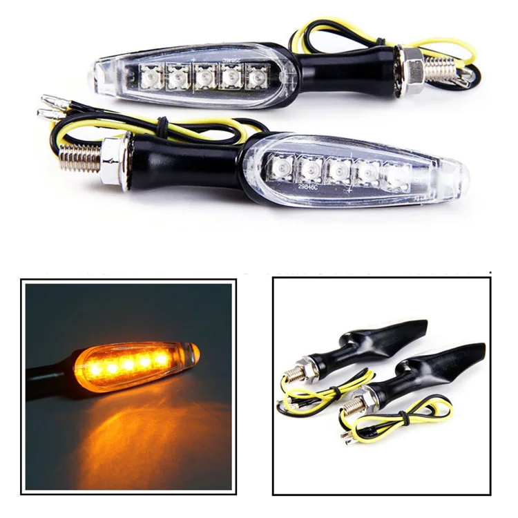 

black moto ATV Off-road dirt pit bike flasher for honda yamaha suzuki KTM motocross scooter motorbike indicator motorcycle LED