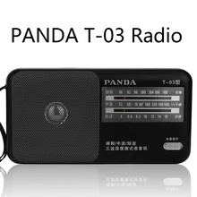 PANDA T-03 радио FM AM SW трехполосный указатель портативный компактный для пожилых людей высокая чувствительность