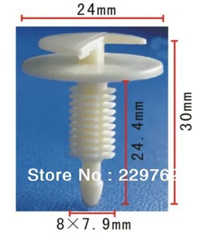 

100pcs free shipping nylon white trim panel retainer for ford 1976-on 3874966-s plastic clips for car fastener clip