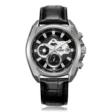 Montre модные кожаные часы Дата для мужчин дисплей бизнес наряд часы кварцевые Роскошные бренды CASIMA мужские часы Relogio Masculino